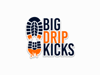 BIG DRIP KICKS logo design by mrdesign