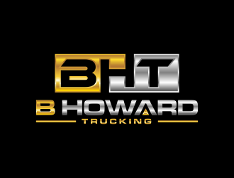 B HOWARD TRUCKING  logo design by scolessi