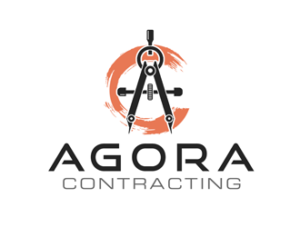 Agora Contracting logo design by kunejo