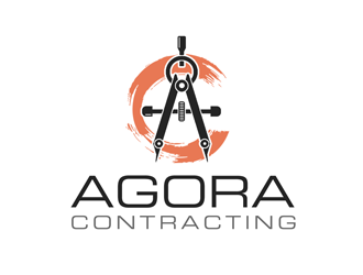 Agora Contracting logo design by kunejo