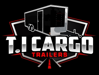 T.I Cargo Trailers logo design by AamirKhan