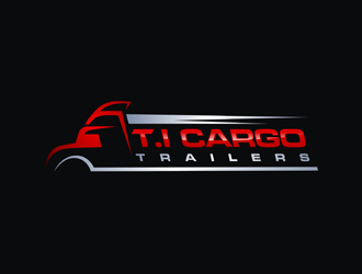 T.I Cargo Trailers logo design by Rizqy