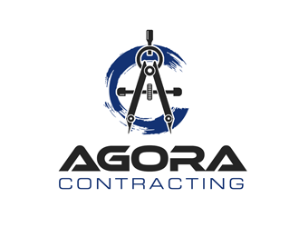 Agora Contracting logo design by kunejo