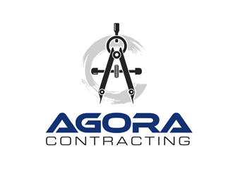 Agora Contracting logo design by kunejo