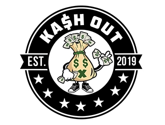 Kash out  logo design by PrimalGraphics