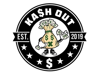 Kash out  logo design by PrimalGraphics