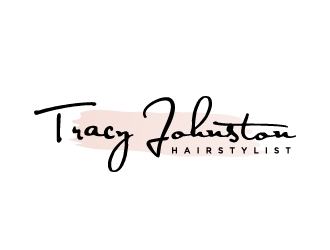 Tracy Johnston Hairstylist logo design by Lovoos