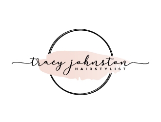 Tracy Johnston Hairstylist logo design by Lovoos