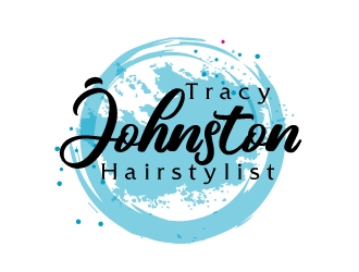 Tracy Johnston Hairstylist logo design by AamirKhan