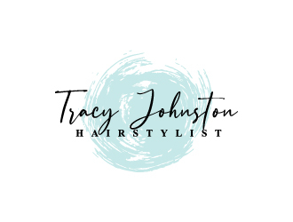 Tracy Johnston Hairstylist logo design by Erasedink