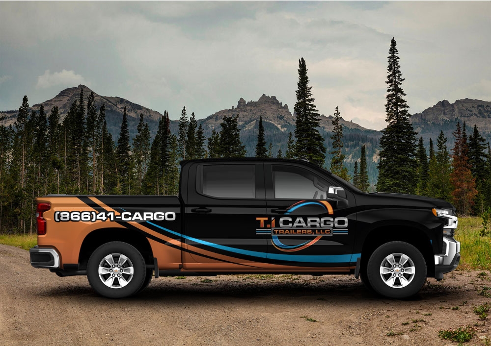 T.I Cargo Trailers logo design by Boomstudioz