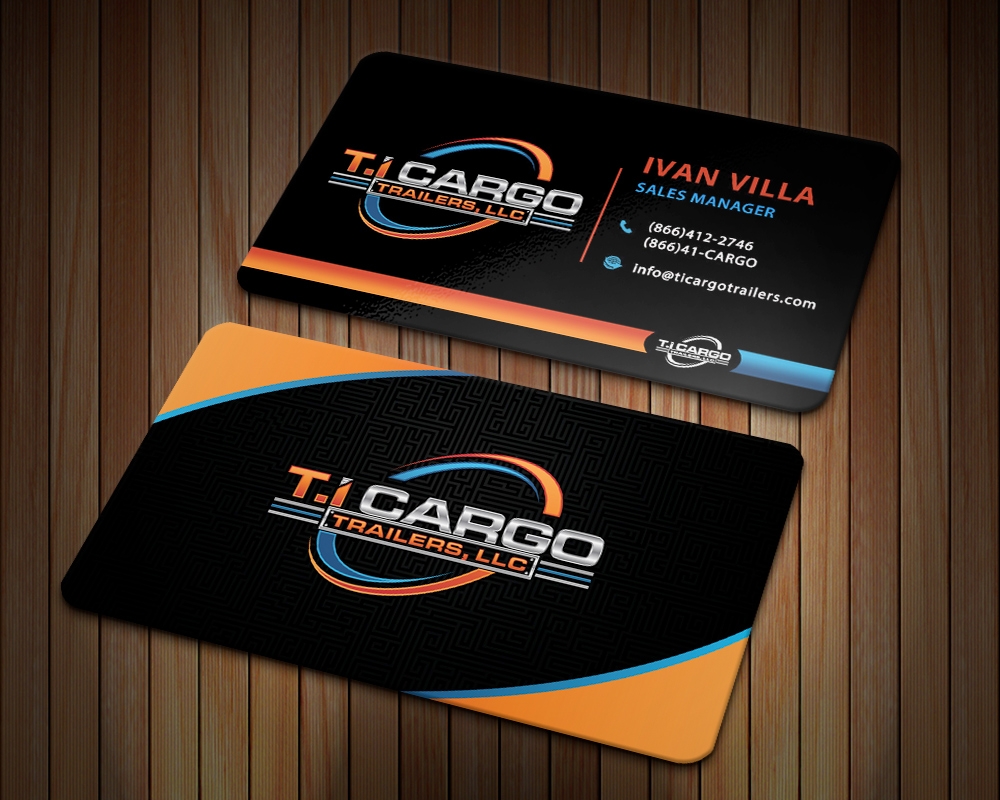 T.I Cargo Trailers logo design by MastersDesigns