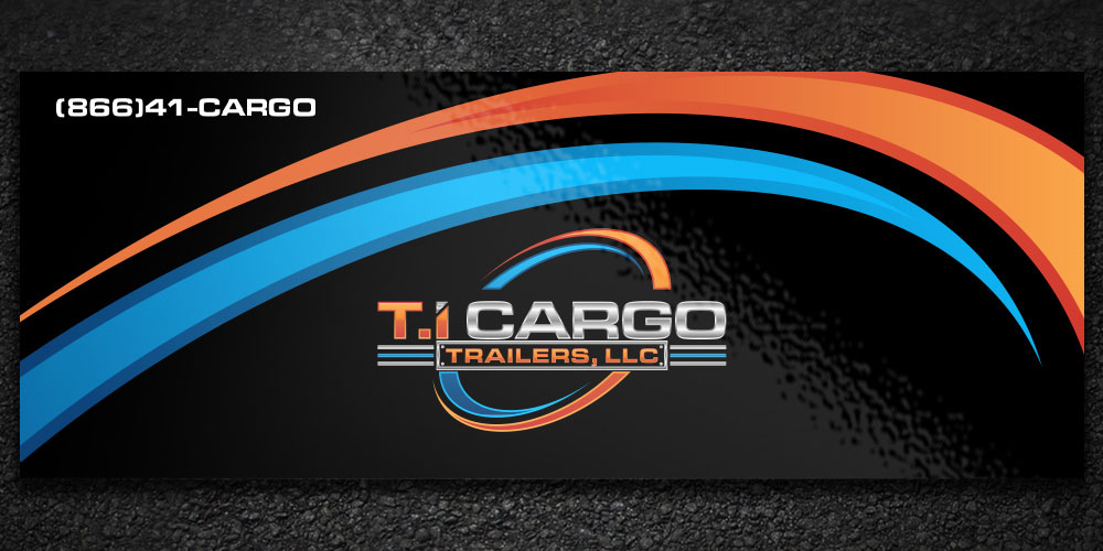 T.I Cargo Trailers logo design by Boomstudioz