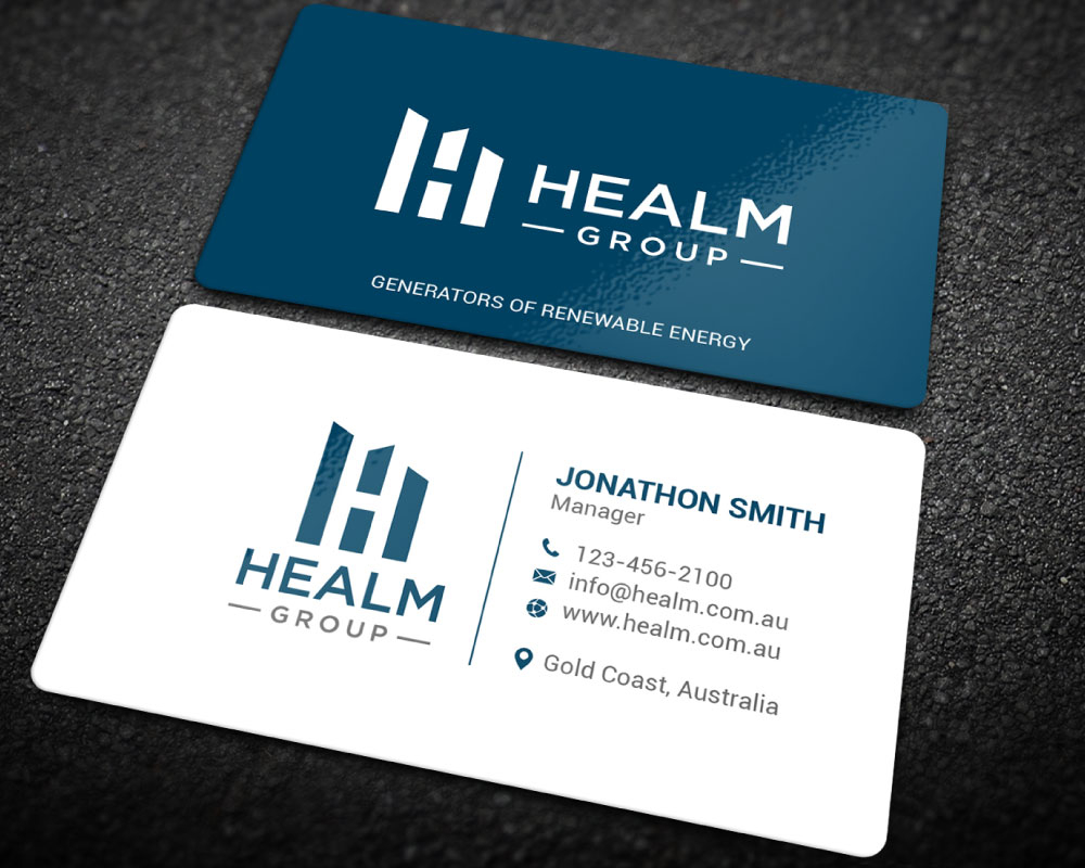 Healm Group logo design by Boomstudioz