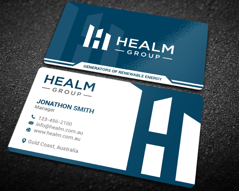 Healm Group logo design by Boomstudioz