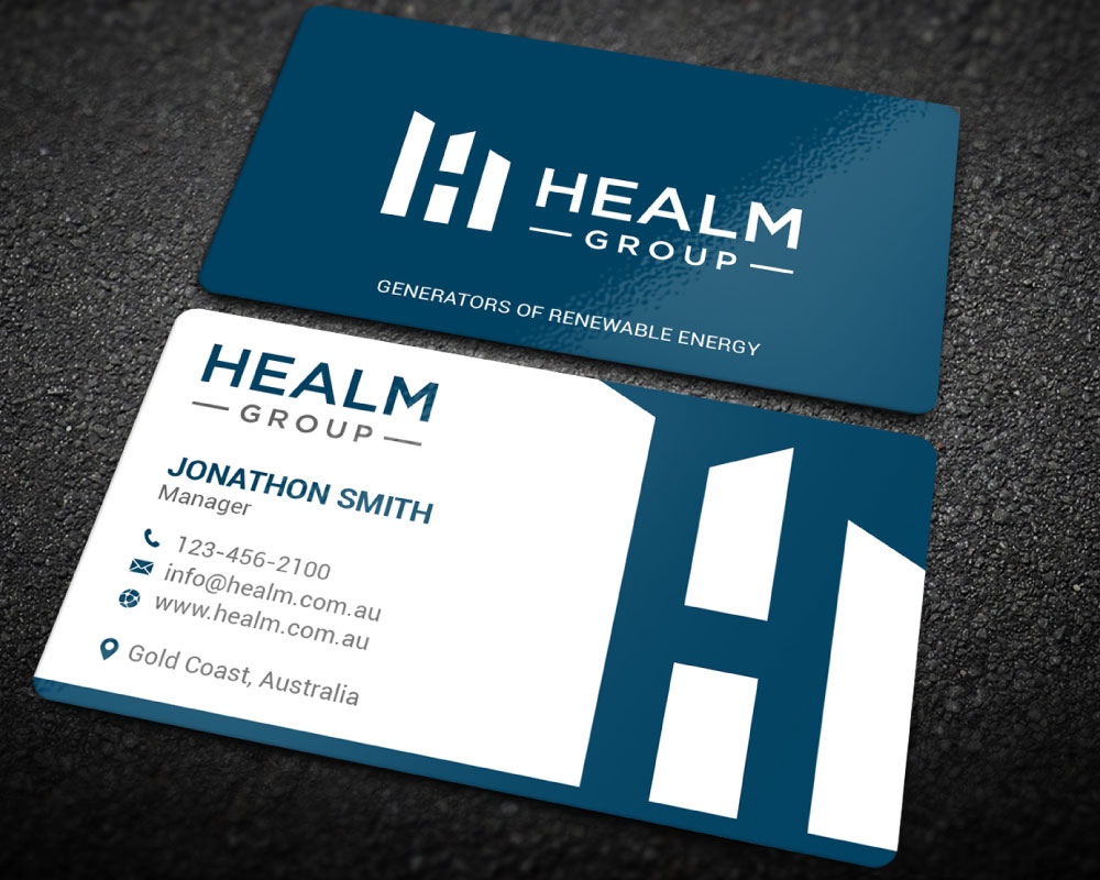 Healm Group logo design by Boomstudioz