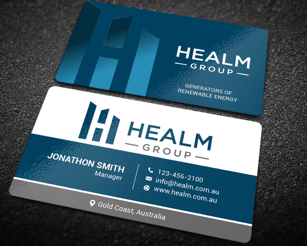 Healm Group logo design by Boomstudioz