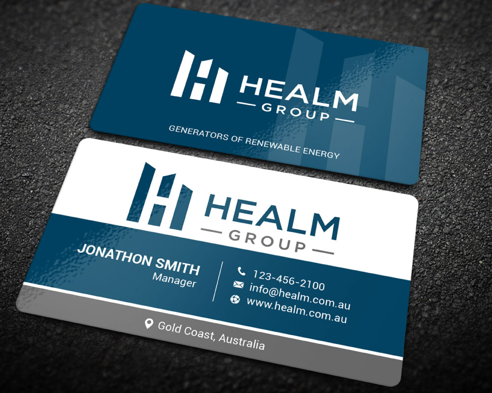 Healm Group logo design by Boomstudioz