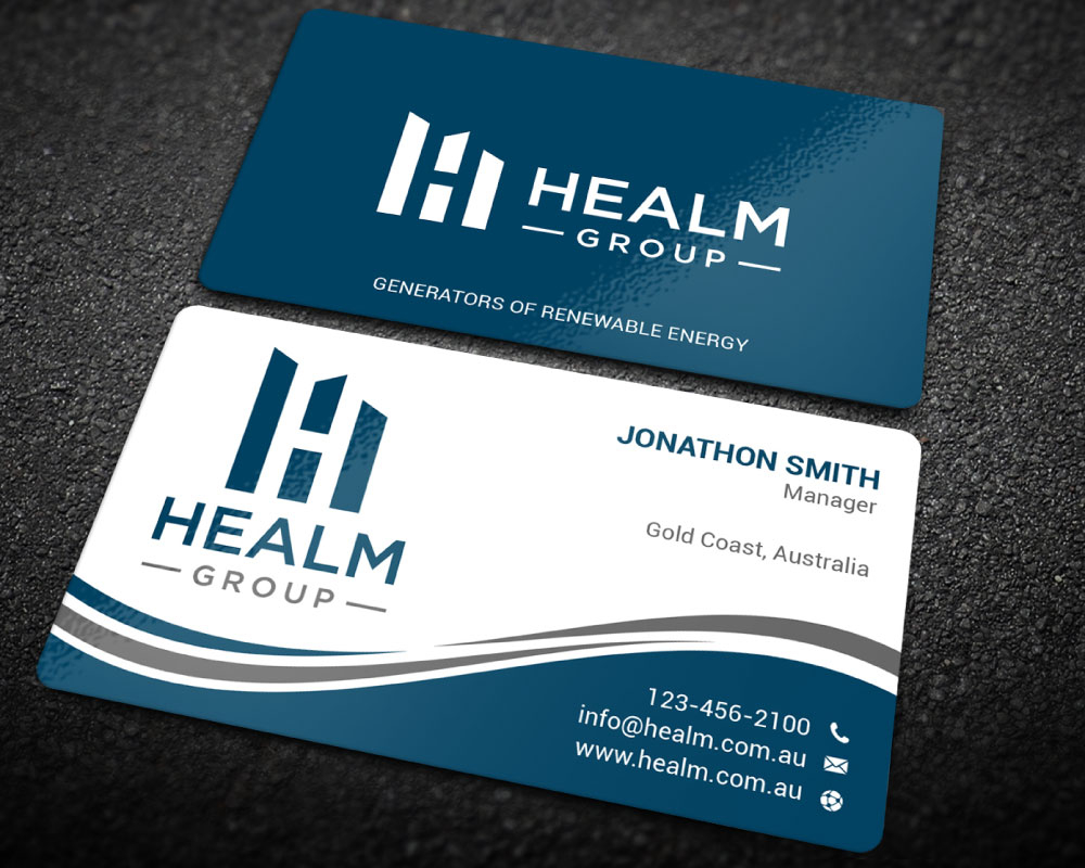 Healm Group logo design by Boomstudioz