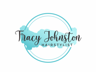 Tracy Johnston Hairstylist logo design by Louseven