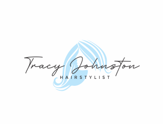 Tracy Johnston Hairstylist logo design by Louseven