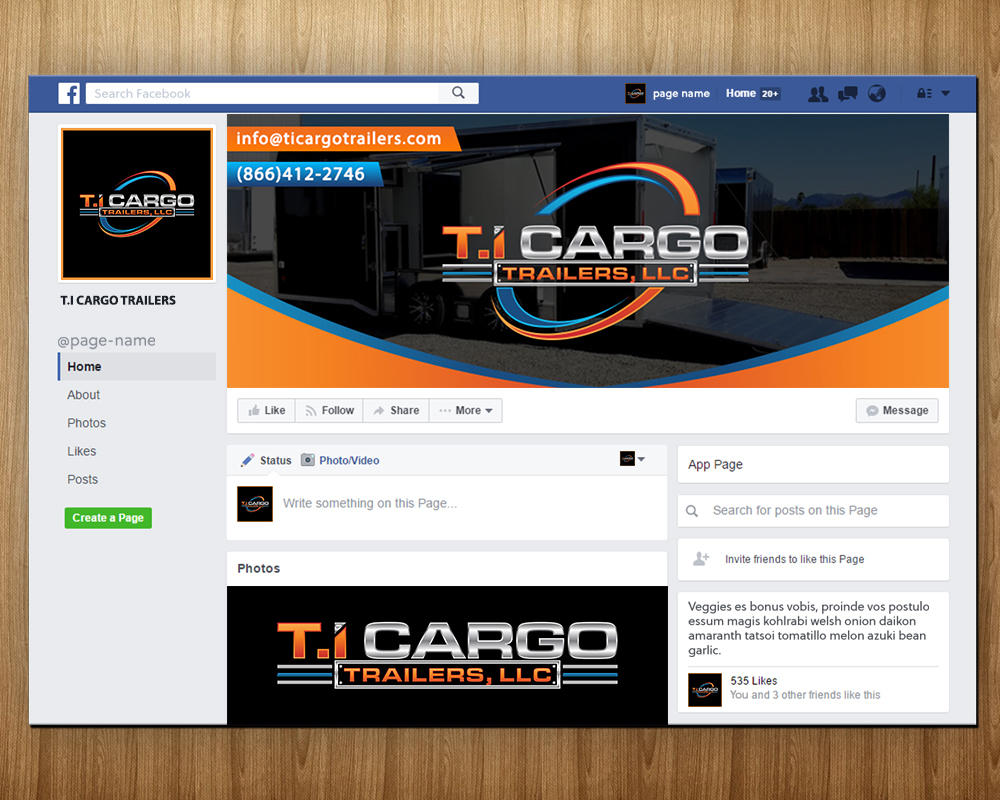 T.I Cargo Trailers logo design by MastersDesigns