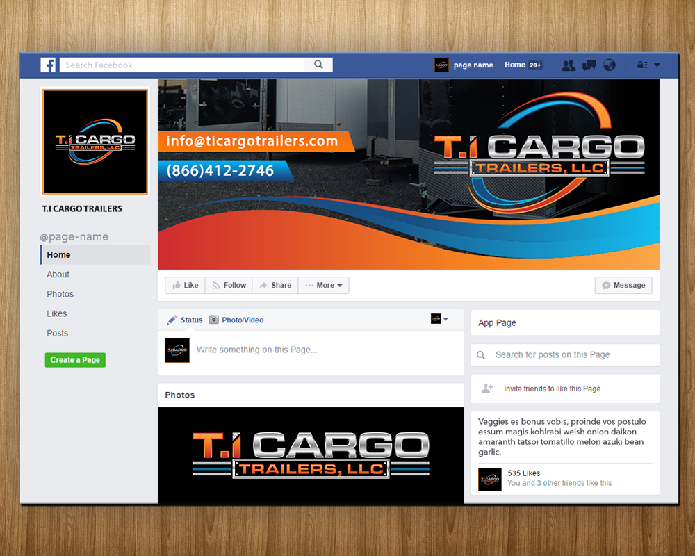 T.I Cargo Trailers logo design by MastersDesigns