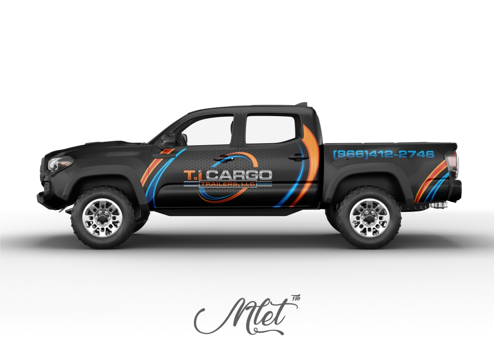 T.I Cargo Trailers logo design by mletus