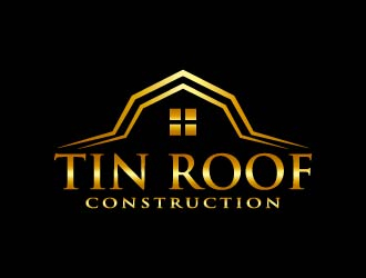 Tin Roof Construction logo design by Moon