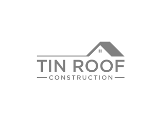 Tin Roof Construction logo design by mbamboex