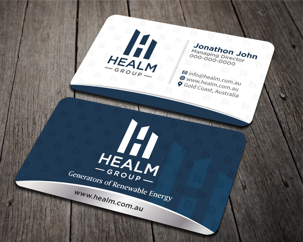 Healm Group logo design by PANTONE