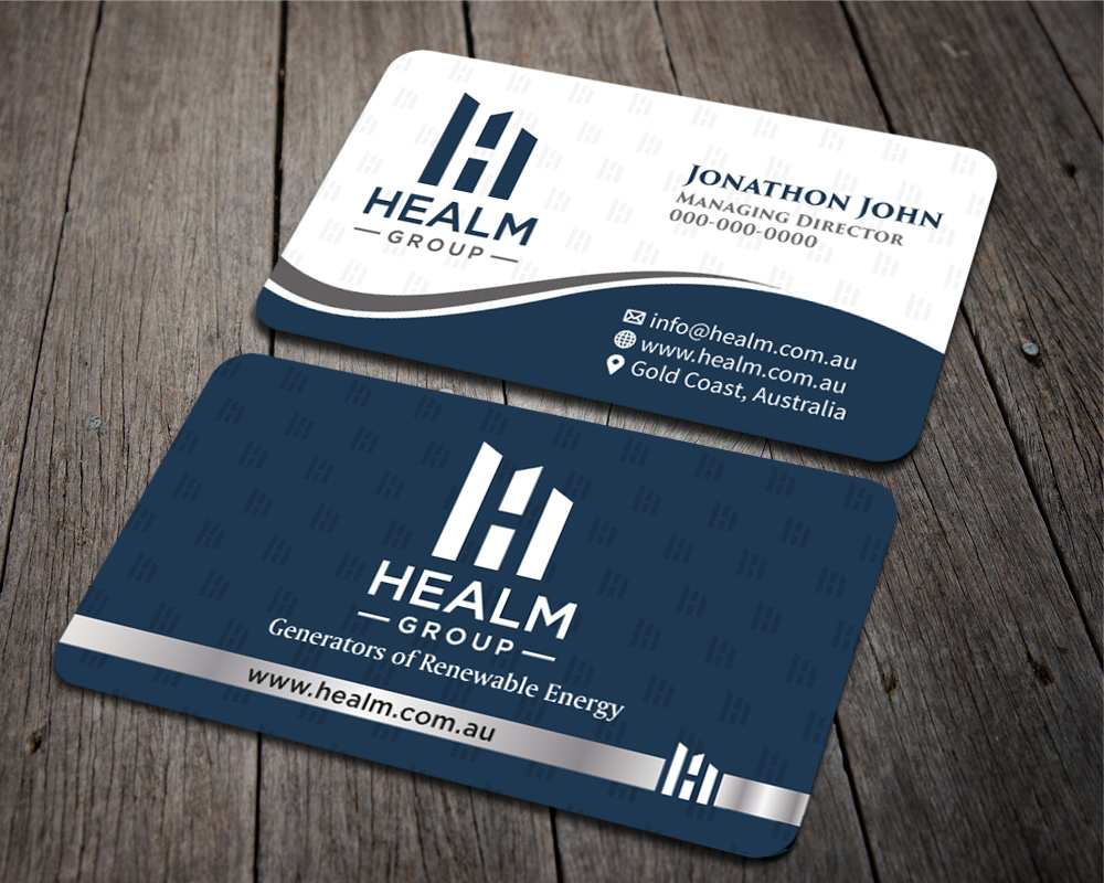 Healm Group logo design by PANTONE