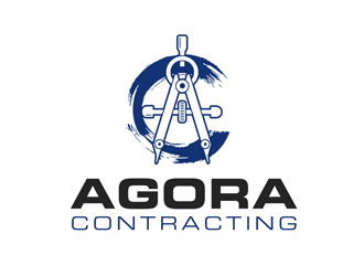 Agora Contracting logo design by kunejo