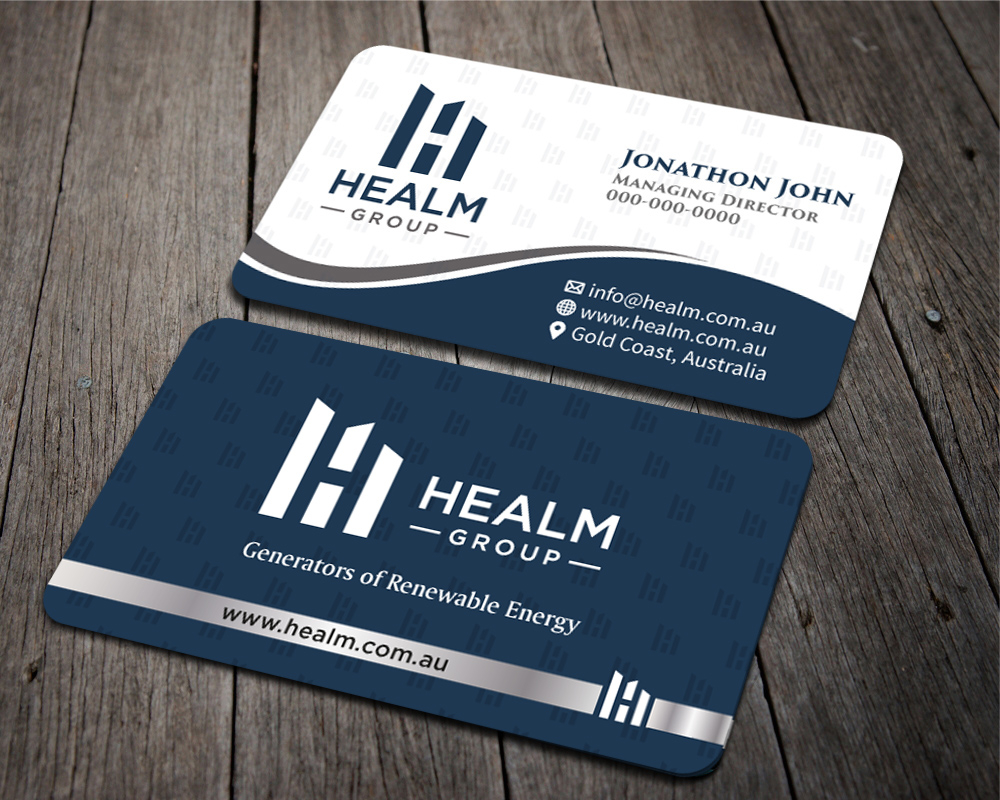 Healm Group logo design by PANTONE