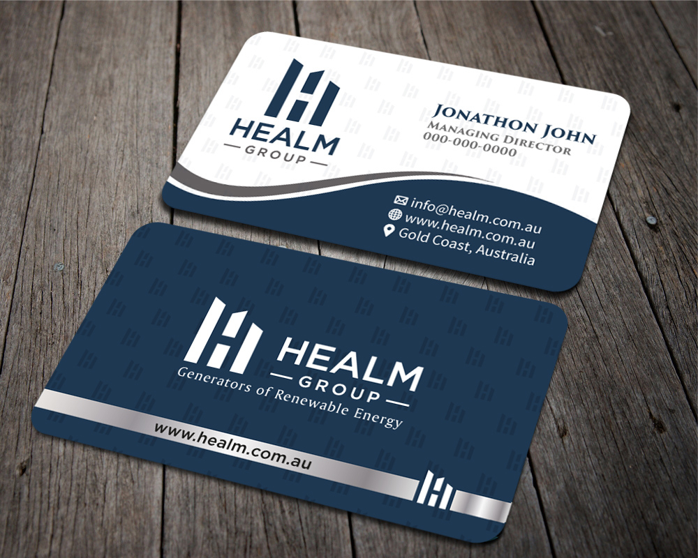 Healm Group logo design by PANTONE