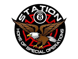 Station 8 logo design by haze