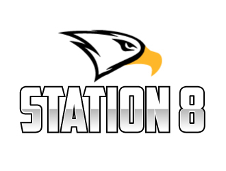 Station 8 logo design by AamirKhan