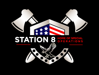 Station 8 logo design by Moon