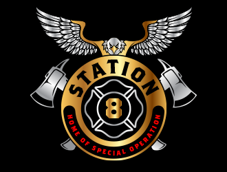 Station 8 logo design by scriotx