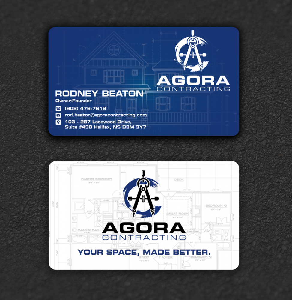 Agora Contracting logo design by ManishKoli