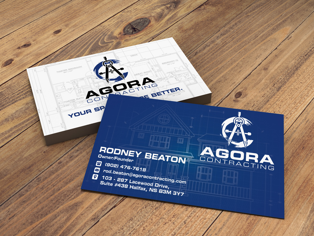 Agora Contracting logo design by ManishKoli