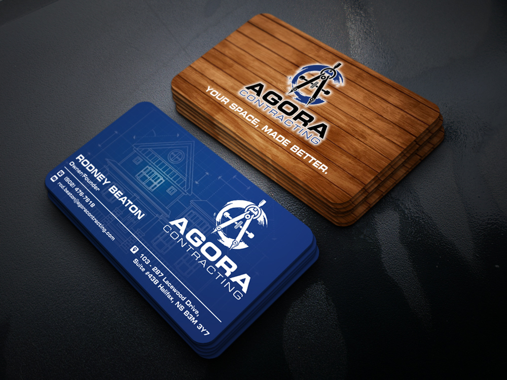 Agora Contracting logo design by ManishKoli