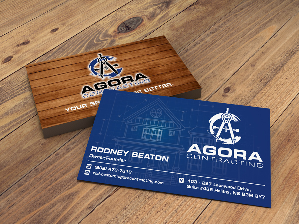 Agora Contracting logo design by ManishKoli