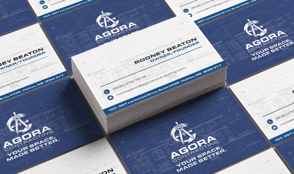 Agora Contracting logo design by Frenic