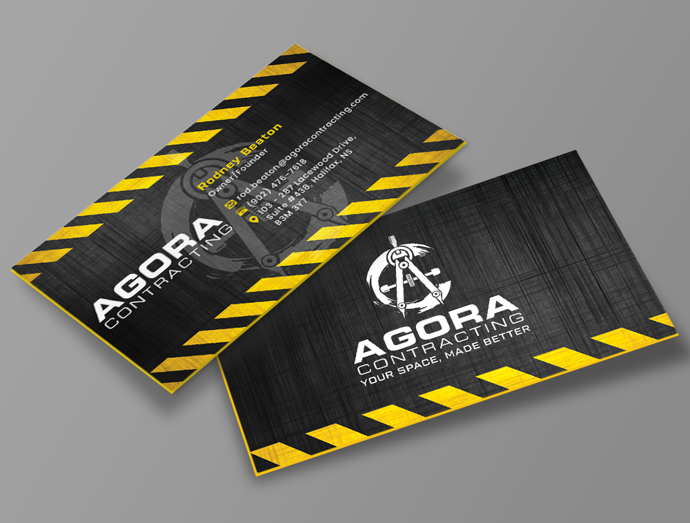 Agora Contracting logo design by Niqnish