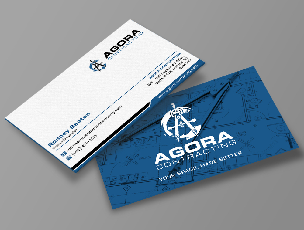 Agora Contracting logo design by Niqnish