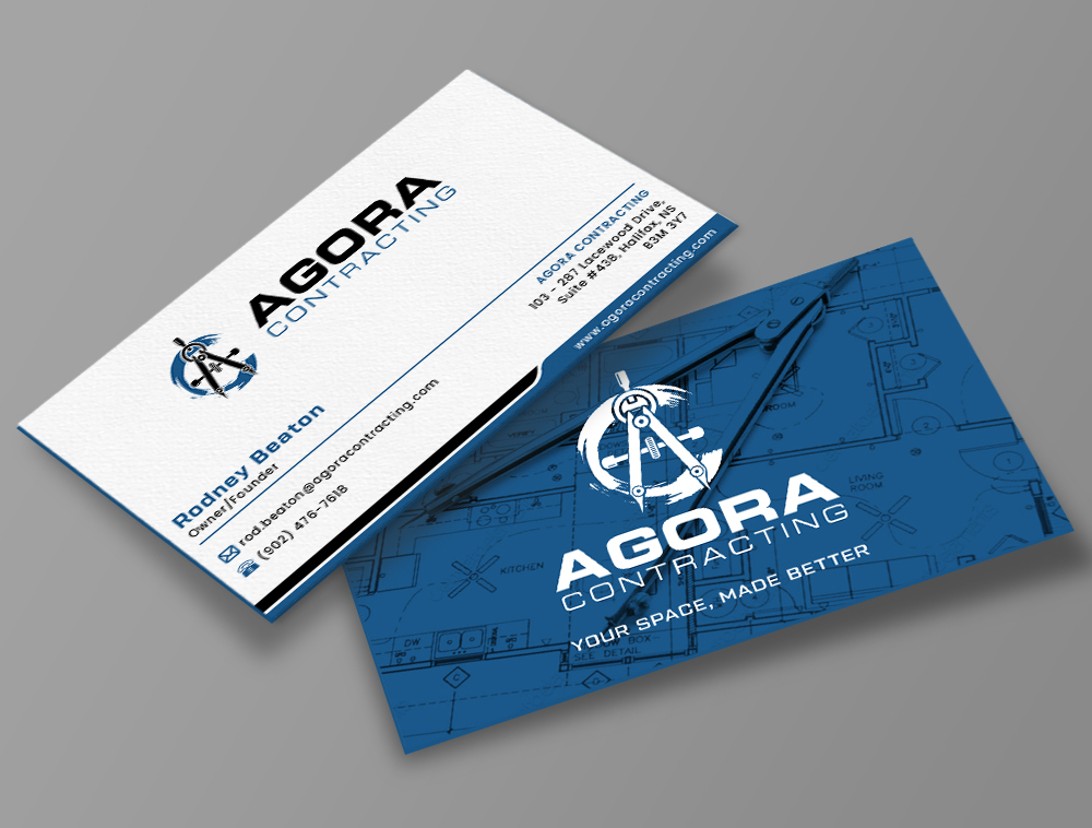 Agora Contracting logo design by Niqnish