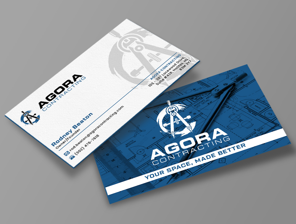 Agora Contracting logo design by Niqnish