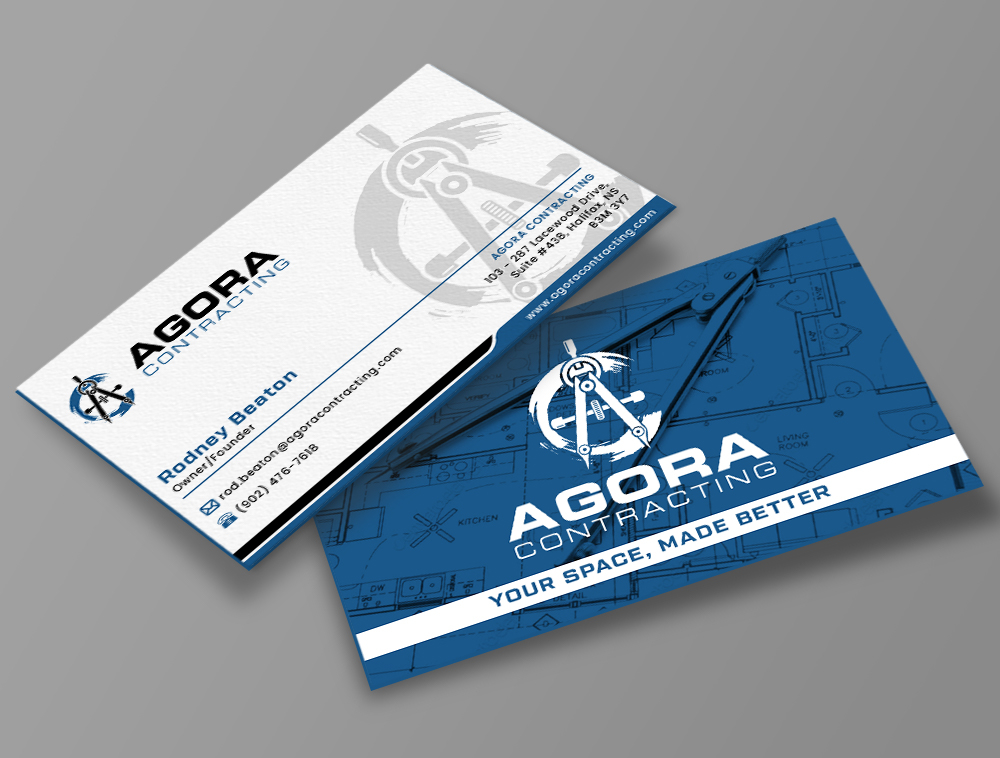 Agora Contracting logo design by Niqnish