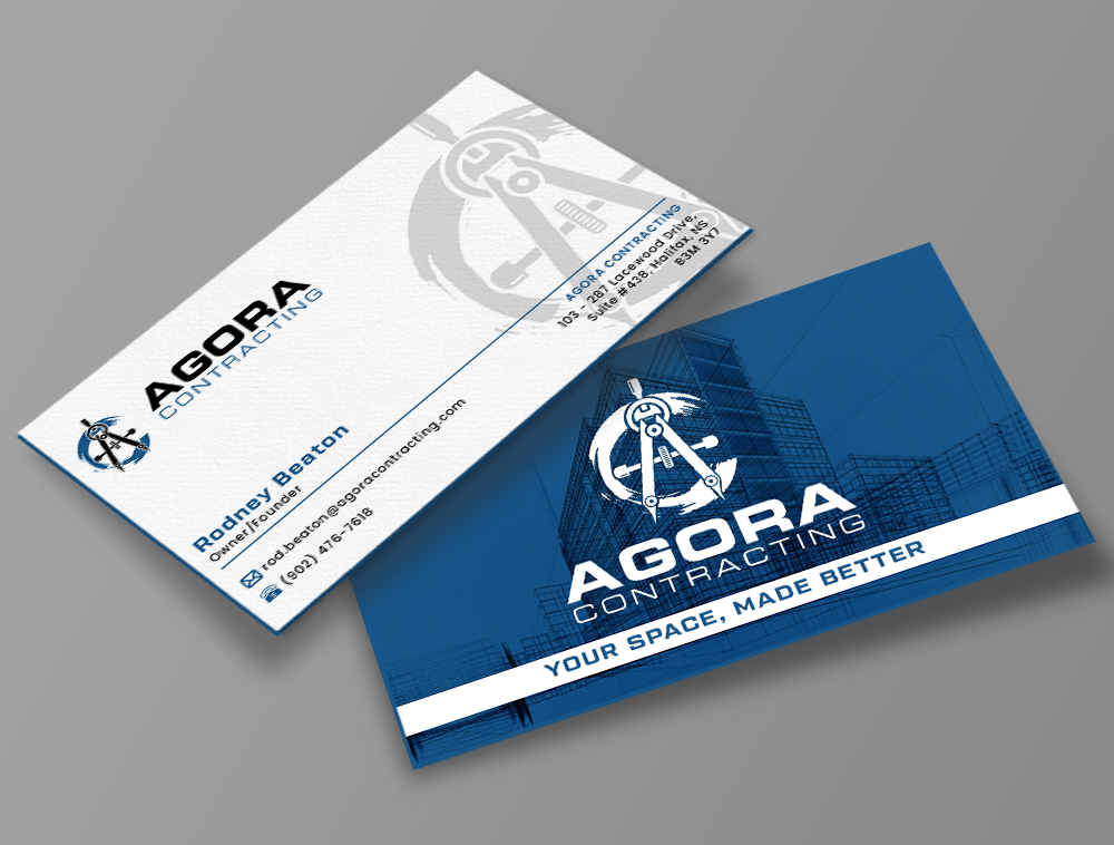 Agora Contracting logo design by Niqnish